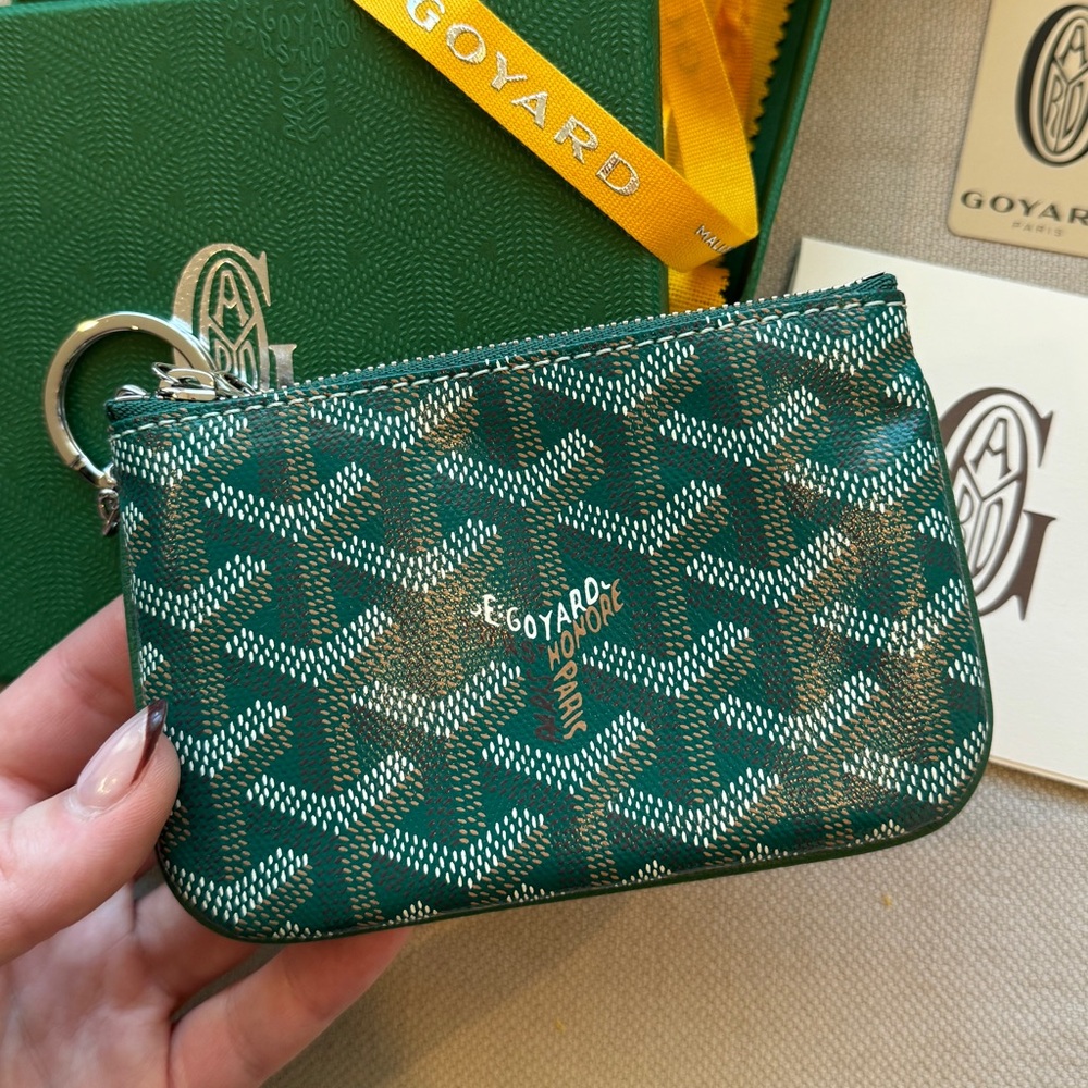 NWT💚GOYARD💚Sénat Nano Key Pouch Coin Purse Keychain